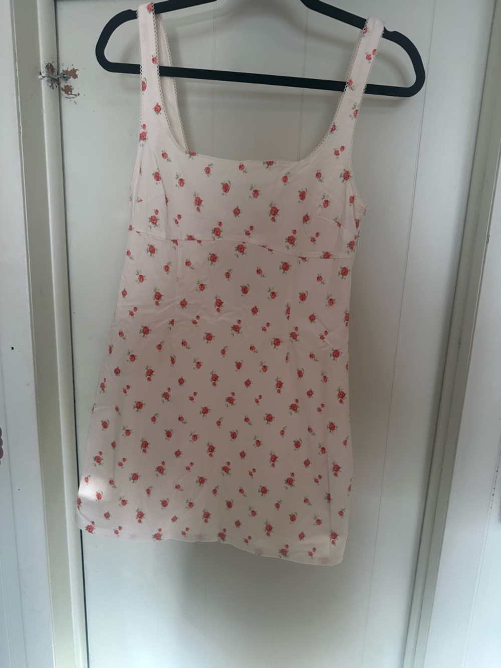 H&M Cream Slip Dress with Subtle Peach Tone